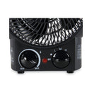 Alera Heater Fan, 1,500 W, 8.25 x 4.37 x 9.5, Black