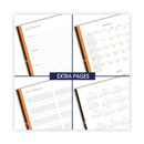 AT-A-GLANCE One-Day-Per-Page Planning Notebook, 9 x 6, Dark Brown/Orange Cover, 12-Month (Jan to Dec): 2023