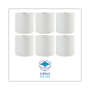 Boardwalk Green Universal Roll Towels, 1-Ply, 8" x 800 ft, Natural White, 6 Rolls/Carton