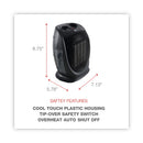Alera Ceramic Heater, 1,500 W, 7.12 x 5.87 x 8.75, Black