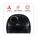 Alera Ceramic Heater, 1,500 W, 7.12 x 5.87 x 8.75, Black