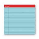 Universal Colored Perforated Ruled Writing Pads, Wide/Legal Rule, 50 Blue 8.5 x 11 Sheets, Dozen