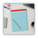 Universal Colored Perforated Ruled Writing Pads, Wide/Legal Rule, 50 Blue 8.5 x 11 Sheets, Dozen