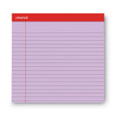Universal Colored Perforated Ruled Writing Pads, Wide/Legal Rule, 50 Orchid 8.5 x 11 Sheets, Dozen
