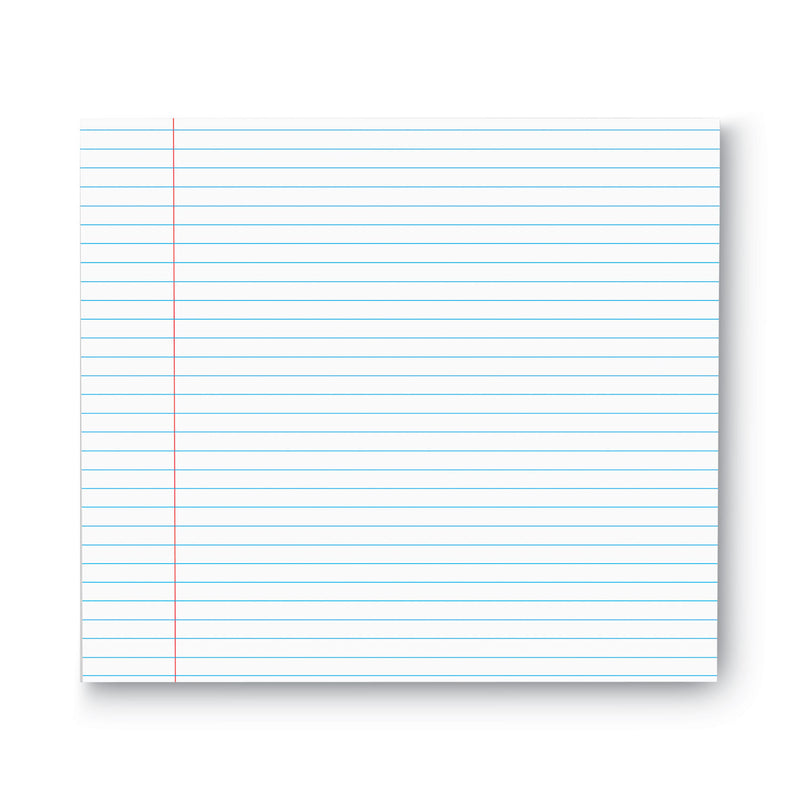 Universal Glue Top Pads, Narrow Rule, 50 White 8.5 x 11 Sheets, Dozen