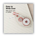 Universal Side-Application Correction Tape, Transparent Gray/Red Applicator, 0.2" x 393", 2/Pack