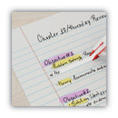 Universal Side-Application Correction Tape, Transparent Red Applicator, 0.2" x 393", 6/Pack