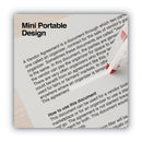 Universal Correction Tape, Mini Economy, Non-Refillable, Clear/Red Applicator, 0.25" x 275", 10/Pack