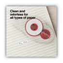 Universal Double-sided Adhesive Tape Roller, 0.38" x 32.83 ft, Dries Clear, 2/Pack