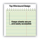 Universal Steno Pads, Pitman Rule, Red Cover, 60 Green-Tint 6 x 9 Sheets