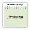 Universal Steno Pads, Gregg Rule, Red Cover, 80 Green-Tint 6 x 9 Sheets