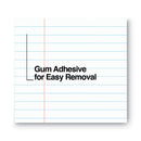 Universal Glue Top Pads, Wide/Legal Rule, 50 White 8.5 x 11 Sheets, Dozen