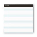 Universal Premium Ruled Writing Pads with Heavy-Duty Back, Wide/Legal Rule, Black Headband, 50 White 8.5 x 11 Sheets, 12/Pack