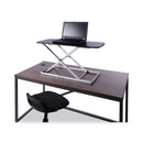 Alera AdaptivErgo Laptop Lifting Workstation, 31.25" x 12.63" x 1.38" to 16", Black/Silver