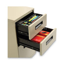 Alera File Pedestal, Left or Right, 3-Drawers: Box/Box/File, Legal/Letter, Putty, 14.96" x 19.29" x 27.75"