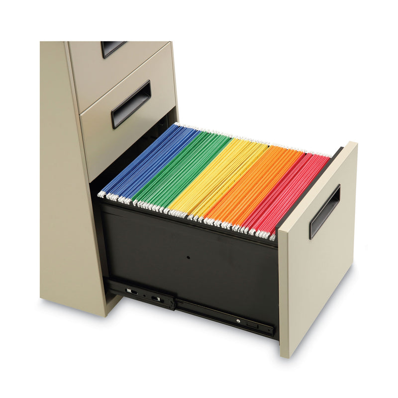 Alera File Pedestal, Left or Right, 3-Drawers: Box/Box/File, Legal/Letter, Putty, 14.96" x 19.29" x 27.75"