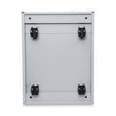 Alera File Pedestal, Left or Right, 2 Legal/Letter-Size File Drawers, Light Gray, 14.96" x 19.29" x 27.75"