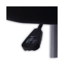 Alera Height Adjustable Lab Stool, Backless, Supports Up to 275 lb, 19.69" to 24.80" Seat Height, Black Seat, Chrome Base