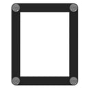 deflecto Superior Image Window Display, 8.5 x 11 Insert, Clear/Black