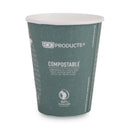 Eco-Products World Art Renewable and Compostable Insulated Hot Cups, PLA, 12 oz, 40/Packs, 15 Packs/Carton