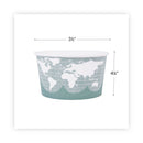 Eco-Products World Art Renewable and Compostable Food Container, 12 oz, 4.05 Diameter x 2.5 h, Green, Paper, 25/Pack, 20 Packs/Carton