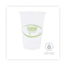 Eco-Products GreenStripe Renewable and Compostable Cold Cups, 16 oz, Clear, 50/Pack, 20 Packs/Carton