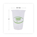 Eco-Products GreenStripe Renewable and Compostable Cold Cups Convenience Pack, Clear, 16 oz, 50/Pack