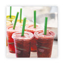 Eco-Products GreenStripe Renewable and Compost Cold Cup Flat Lids, Fits 9 oz to 24 oz Cups, Clear, 100/Pack, 10 Packs/Carton