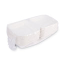 Eco-Products Vanguard Renewable and Compostable Sugarcane Clamshells, 1-Compartment, 8 x 8 x 3, White, 200/Carton