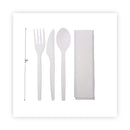Eco-Products PolystyreneM Wrapped Cutlery Kit, White, 250/Carton