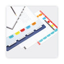 Redi-Tag Laser Printable Index Tabs, 1/5-Cut, White, 1.13" Wide, 100/Pack