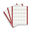 Redi-Tag Laser Printable Index Tabs, 1/5-Cut, White, 1.13" Wide, 100/Pack