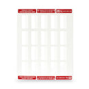 Redi-Tag Laser Printable Index Tabs, 1/5-Cut, White, 2" Wide, 300/Pack