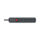 Kensington Guardian Surge Protector, 6 AC Outlets, 15 ft Cord, 540 J, Gray