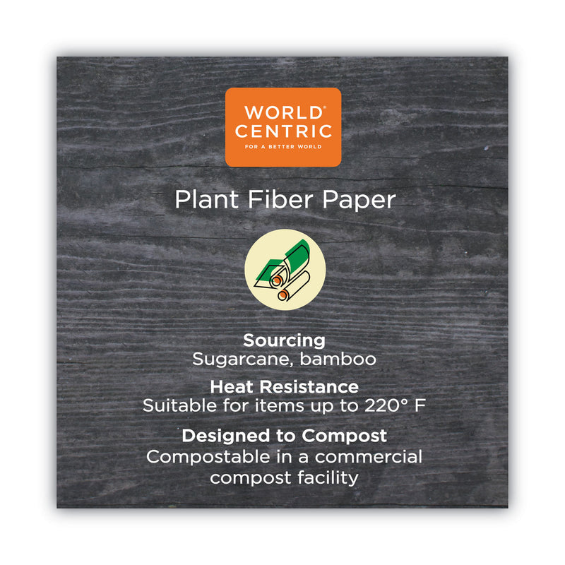 World Centric No Tree Paper Bowls, 32 oz, 4.4" Diameter x 5.8"h, Natural, Sugarcane, 500/Carton