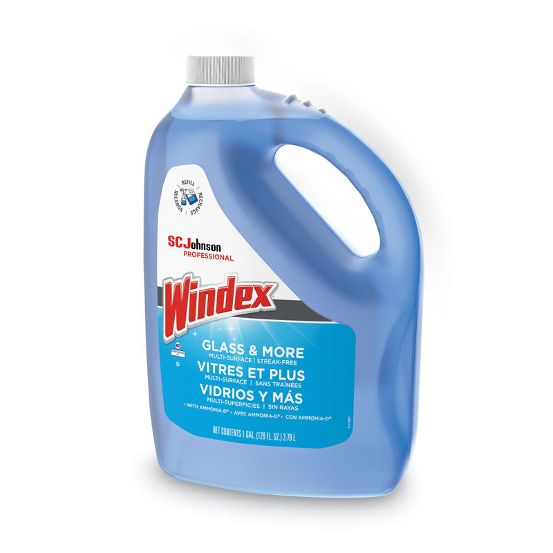 Windex Glass Cleaner with Ammonia-D, 1 gal Bottle