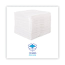 Boardwalk DRC Wipers, 12 x 13, White, 90 Bag, 12 Bags/Carton