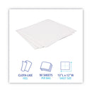 Boardwalk DRC Wipers, 12 x 13, White, 90 Bag, 12 Bags/Carton