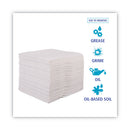 Boardwalk DRC Wipers, 12 x 13, White, 90 Bag, 12 Bags/Carton