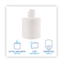 Boardwalk Center-Pull Roll Towels, 2-Ply, 7.6 x 8.9, White, 600/Roll, 6/Carton