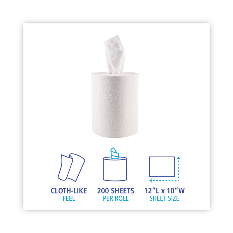 Boardwalk DRC Wipers, Centerpull, 10 x 12, White, 200/Carton