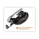 Bostitch 20-Sheet EZ Squeeze Two-Hole Punch, 9/32" Holes, Black/Silver