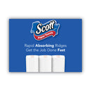 Scott Choose-a-Size Mega Kitchen Roll Paper Towels, 1-Ply, 102/Roll, 6 Rolls/Pack, 4 Packs/Carton