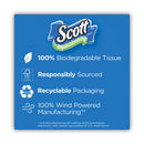 Scott Rapid-Dissolving Toilet Paper, Bath Tissue, Septic Safe, 1-Ply, White, 231 Sheets/Roll, 4/Rolls/Pack, 12 Packs/Carton