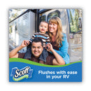 Scott Rapid-Dissolving Toilet Paper, Bath Tissue, Septic Safe, 1-Ply, White, 231 Sheets/Roll, 4/Rolls/Pack, 12 Packs/Carton