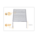 Bostitch Standard Staples, 0.25" Leg, 0.5" Crown, Steel, 5,000/Box