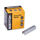 Bostitch Heavy-Duty Premium Staples, 0.38" Leg, 0.5" Crown, Steel, 5,000/Box