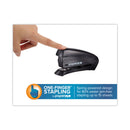 Bostitch Inspire Spring-Powered Half-Strip Compact Stapler, 15-Sheet Capacity, Black
