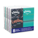 Kleenex On The Go Packs Facial Tissues, 3-Ply, White, 10 Sheets/Pouch, 8 Pouches/Pack