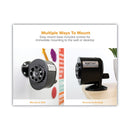 Bostitch Antimicrobial Manual Pencil Sharpener, Manually-Powered, 5.44 x 2.69 x 4.33, Black
